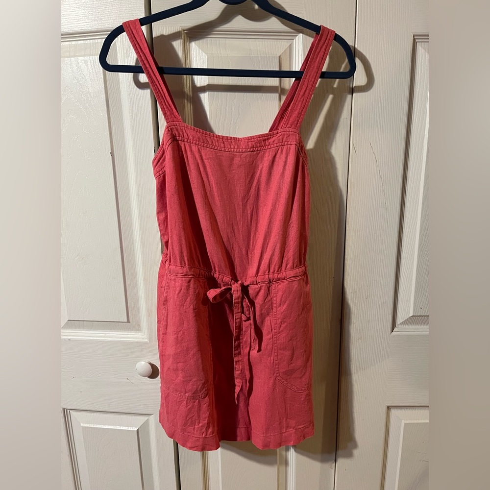 GAP Shorts Romper Adjustable Straps Drawstring Waist Pockets Size 0